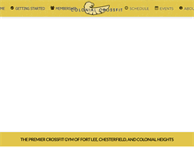 Tablet Screenshot of colonialcrossfit.com